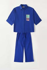 Cobalt Linen Set